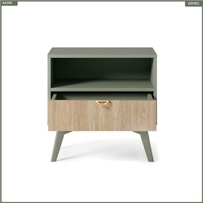 Table de chevet - L.54 x H.54 x P.38 cm - KAORI