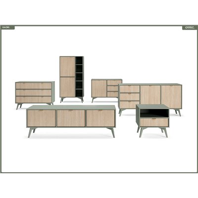 Commode - L.106 x H.80 x P.38 cm - 3 tiroirs - KAORI