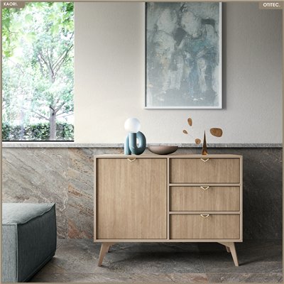 Commode - L.106 x H.80 x P.38 cm - 3 tiroirs - KAORI