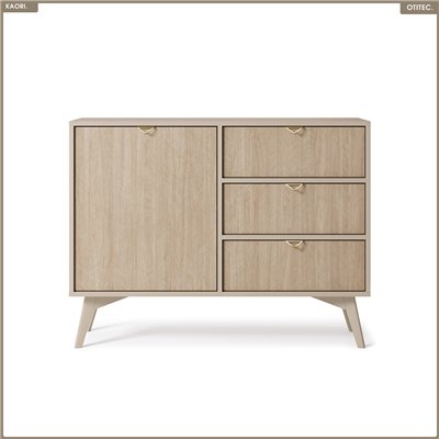 Commode - L.106 x H.80 x P.38 cm - 3 tiroirs - KAORI