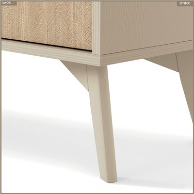 Commode - L.106 x H.80 x P.38 cm - 3 tiroirs - KAORI