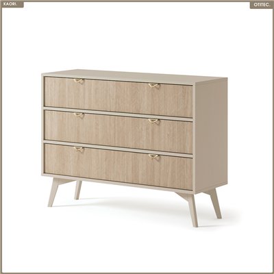 Commode - L.106 x H.80 x P.38 cm - 3 tiroirs - KAORI
