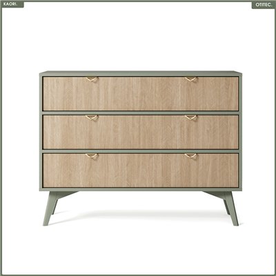 Commode - L.106 x H.80 x P.38 cm - 3 tiroirs - KAORI