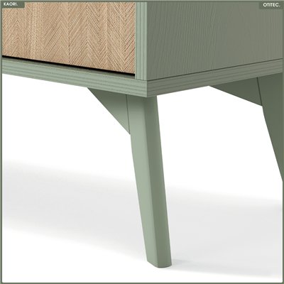 Commode - L.106 x H.80 x P.38 cm - 3 tiroirs - KAORI