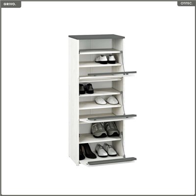 Meuble à chaussures - H.125 x L.50 x P.34 cm - GRIVO