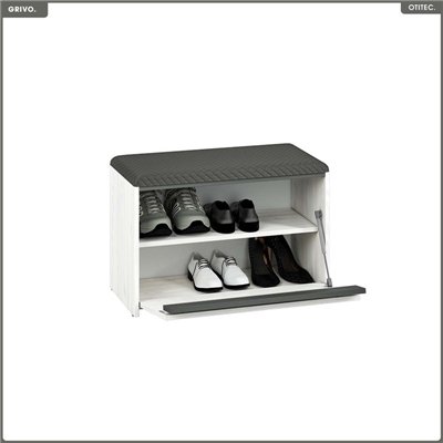 Banc à chaussures - H.47 x L.70 x P.34 cm - GRIVO