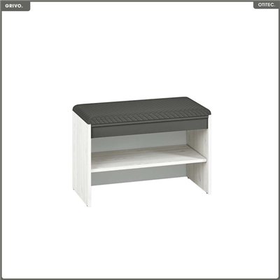 Banc à chaussures - H.47 x L.70 x P.34 cm - GRIVO
