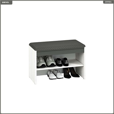 Banc à chaussures - H.47 x L.70 x P.34 cm - GRIVO