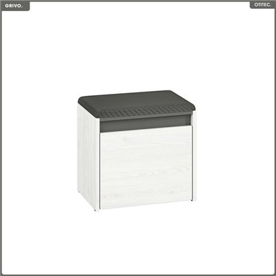 Banc à chaussures - H.47 x L.50 x P.34 cm - GRIVO
