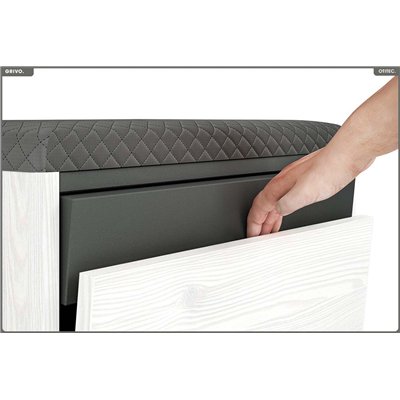 Banc à chaussures - H.47 x L.50 x P.34 cm - GRIVO