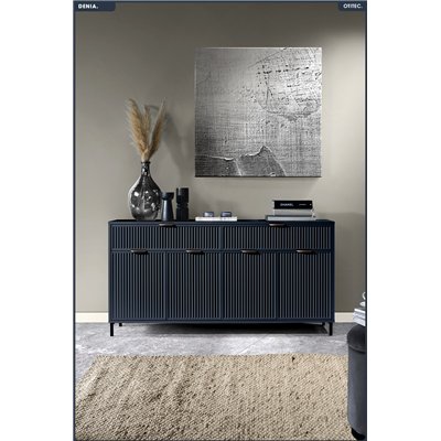 Commode - L.165 x H.86 x P.40 cm - Indigo - DENIA