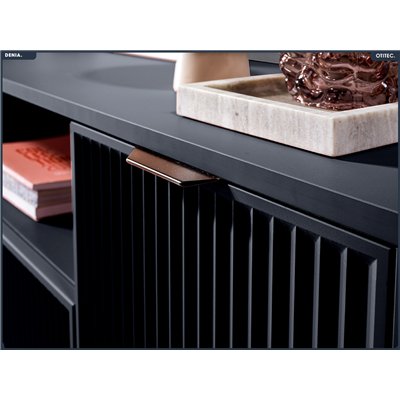 Meuble TV - L.135 x H.56 x P.40 cm - Indigo - DENIA