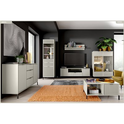 Table basse - L.90 x H.45 x P.58 cm - Cashmere - DENIA