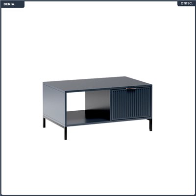 Table basse - L.90 x H.45 x P.58 cm - Indigo - DENIA
