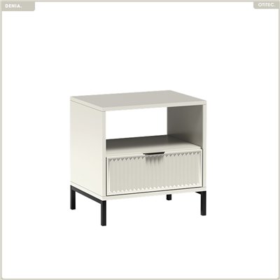 Table de chevet - L.54 x H.54 x P.40 cm - Cashmere - DENIA