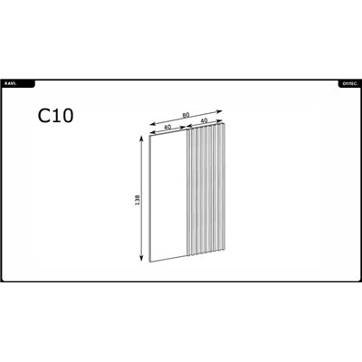 Panneau mural décoratif - L.80 x H.138 x P.3 cm - KAVI