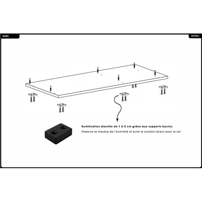 Commode - L.142 x H.85 x P.41 cm - KAVI