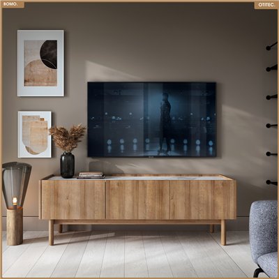 Meuble TV - L.144 x H.48 x P.37 - BOMO