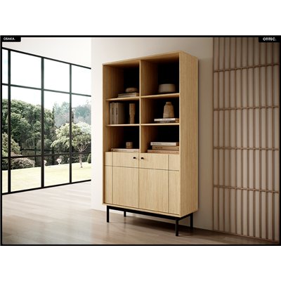 Bibliothèque ouverte – L.104 x H.185 x P.39 cm – OSAKA