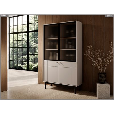 Bibliothèque vitrée – L.104 x H.185 x P.39 cm – OSAKA