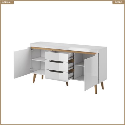 Commode - L.160 x H.83 x P.40 cm - NORDIA