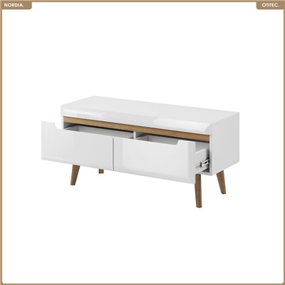 Meuble TV - L.107 x H.50 x P.40 cm - NORDIA