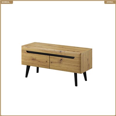 Meuble TV - L.107 x H.50 x P.40 cm - NORDIA