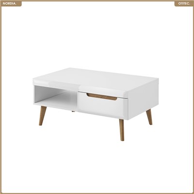 Table basse - L.107 x H.46 x P.67 cm - NORDIA