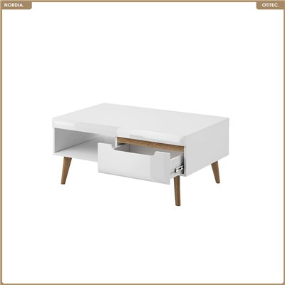 Table basse - L.107 x H.46 x P.67 cm - NORDIA