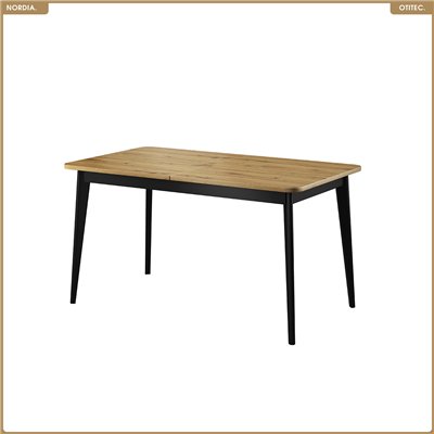 Table extensible - L.140-180 x H.76 x P.80 cm - NORDIA