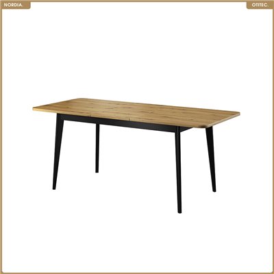Table extensible - L.140-180 x H.76 x P.80 cm - NORDIA