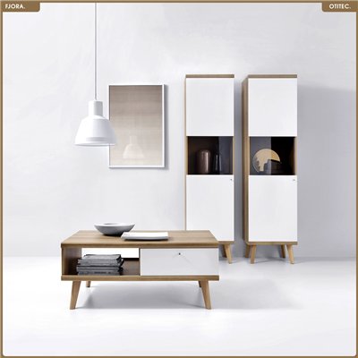Table basse - L.107 x H.46 x P.67 cm - FJORA