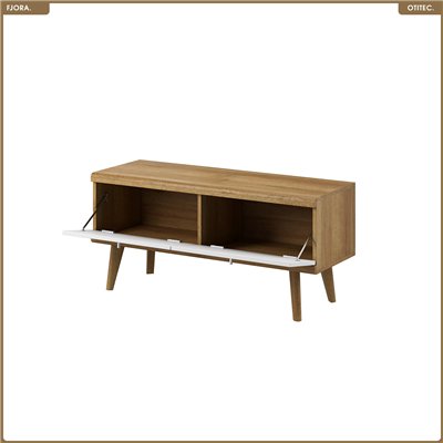 Meuble TV - L.107 x H.50 x P.40 cm - FJORA