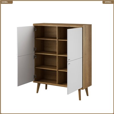 Commode - L.107 x H.134 x P.40 cm - FJORA