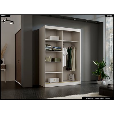 Armoire coulissante - L.120 x H.215 x P.65 - MODIA