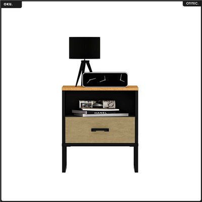 Table de chevet - H.50 x L.45 x P.40 cm - OKU