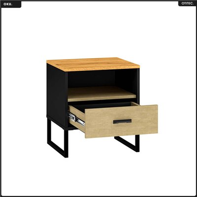Table de chevet - H.50 x L.45 x P.40 cm - OKU