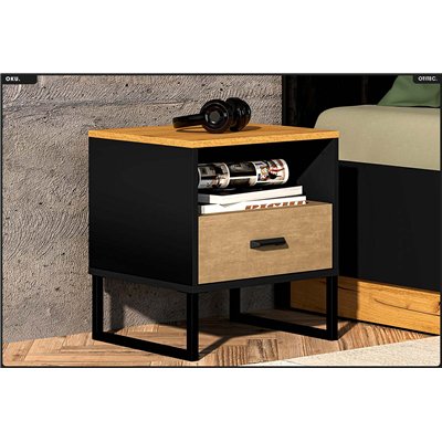 Table de chevet - H.50 x L.45 x P.40 cm - OKU
