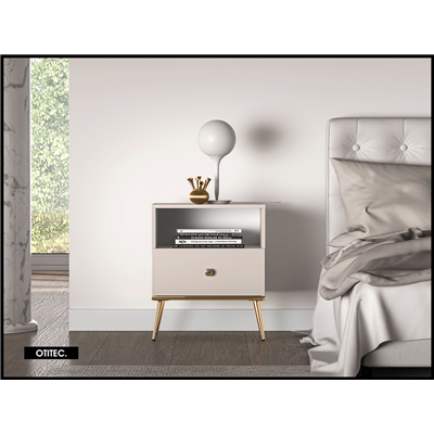 Table de chevet - H.54 x L.34 x L.50 cm - SELGY