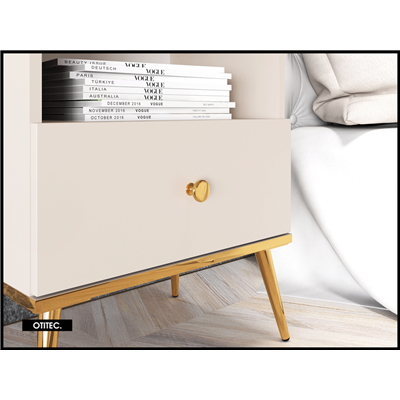 Table de chevet - H.54 x L.34 x L.50 cm - SELGY