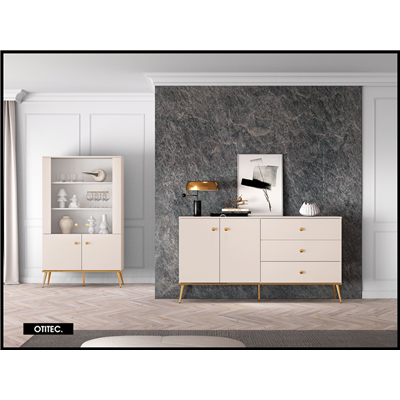 Commode - H.85 x L.40 x L.160 cm - SELGY - couleur Cachemire