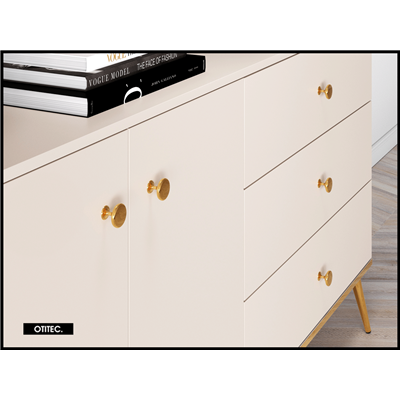 Commode - H.85 x L.40 x L.160 cm - SELGY - couleur Cachemire