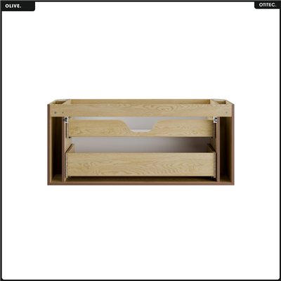 Meuble sous vasque - H.52 x L.120 x P.45 - OLIVE - Chêne