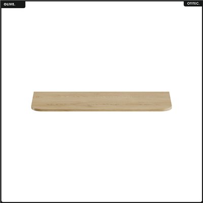 Plan vasque - H.2 x L.120 x P.45 - OLIVE - Chêne