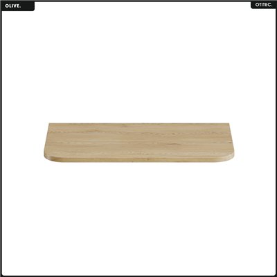 Plan vasque - H.2 x L.80 x P.45 - OLIVE - Chêne