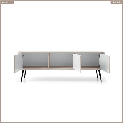 Meuble TV - L.168 x H.56 x P.39 cm - VANA