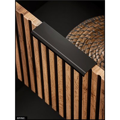 Meuble sous vasque - 80 cm - 2 tiroirs - Chêne - WOTANIA