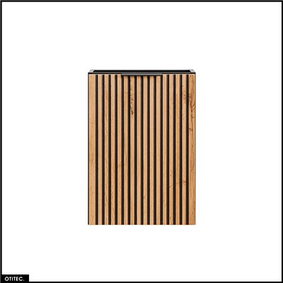 Meuble sous vasque - 20 x 40 cm - 1 porte - Chêne - WOTANIA