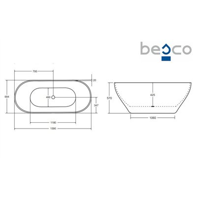 MOYA - Baignoire ilot