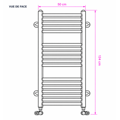 Kopie von Kopie von ELEGANT - Sèche-serviettes électrique - Avec thermostat connecté